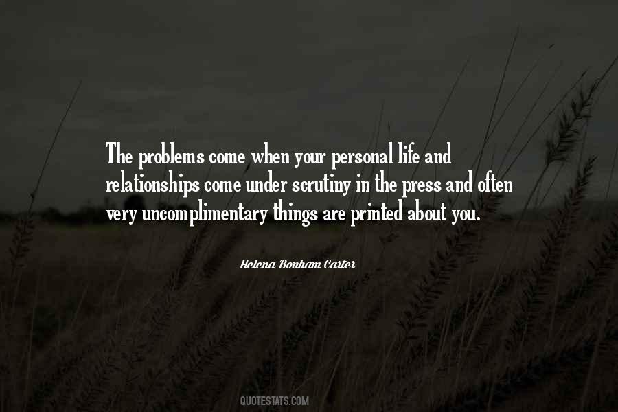 Personal Problems Quotes #1085584
