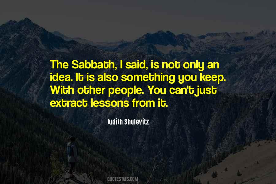 Quotes About Sabbath #1154919