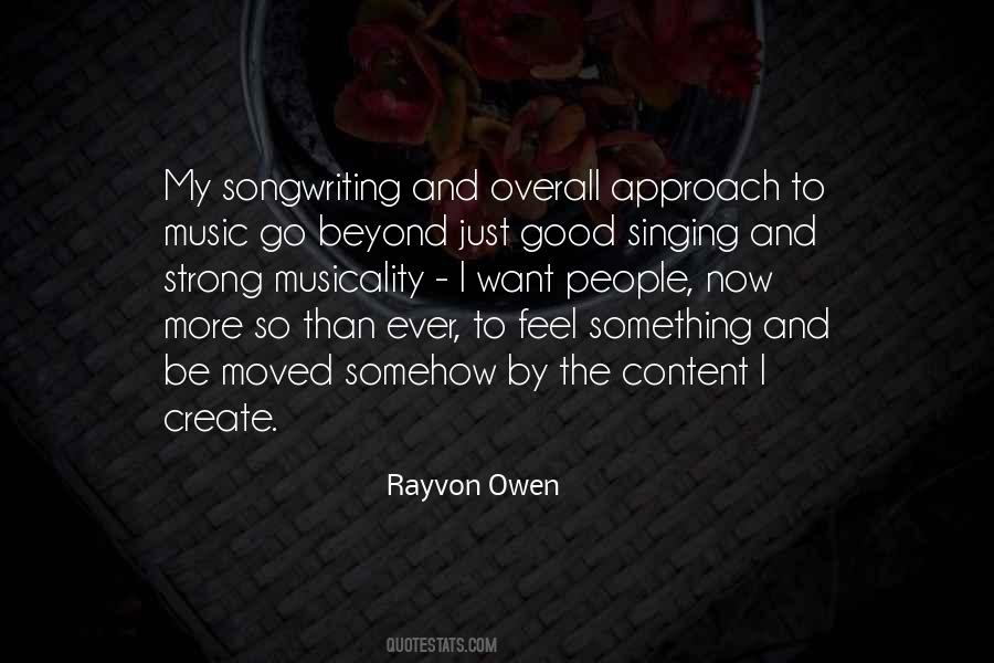 Quotes About Singing And Songwriting #1629500