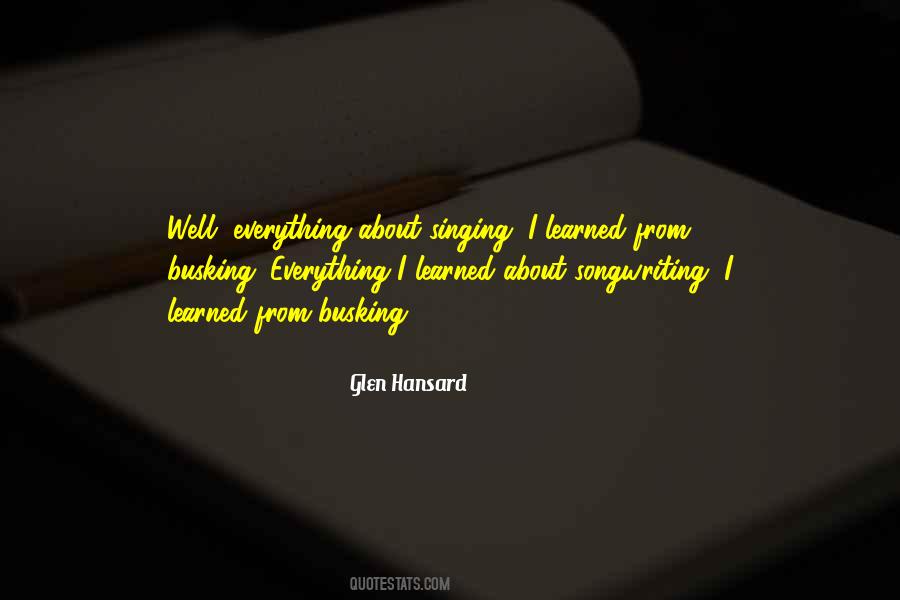 Quotes About Singing And Songwriting #1824463