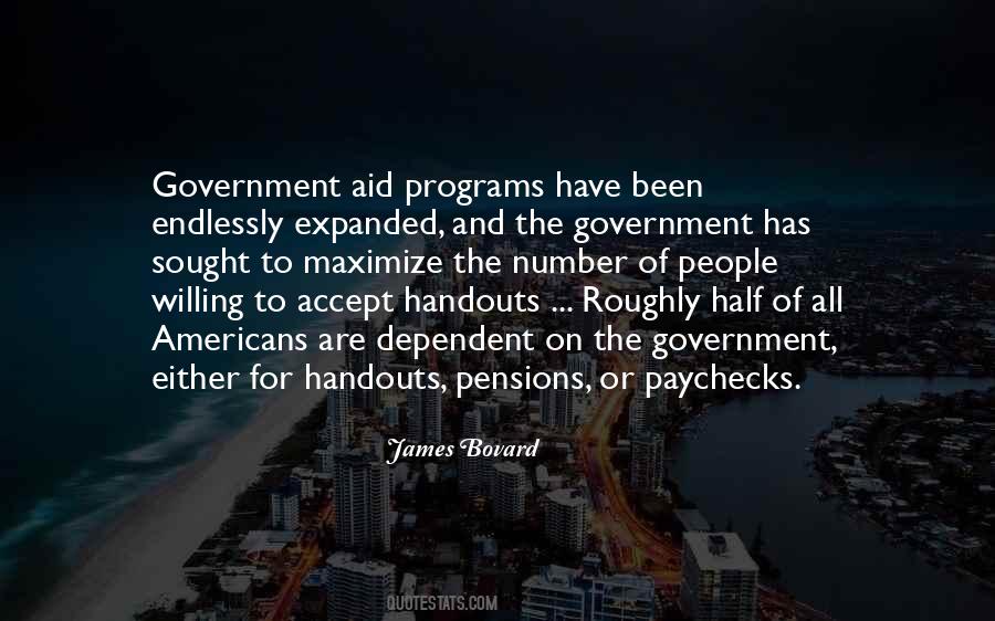 Quotes About Handouts #15312