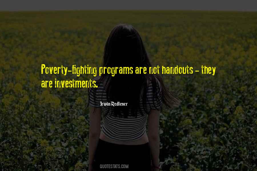 Quotes About Handouts #562163