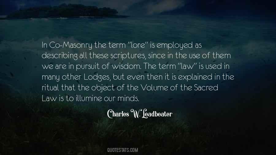 Quotes About Lodges #921446