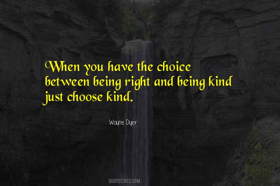Quotes About Being Right Or Kind #1076623