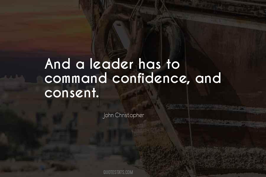 Quotes About Confidence And Leadership #1216963