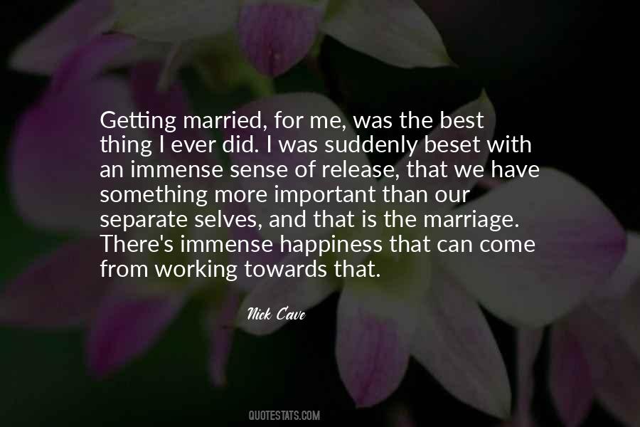 Was Getting Married Quotes #407834