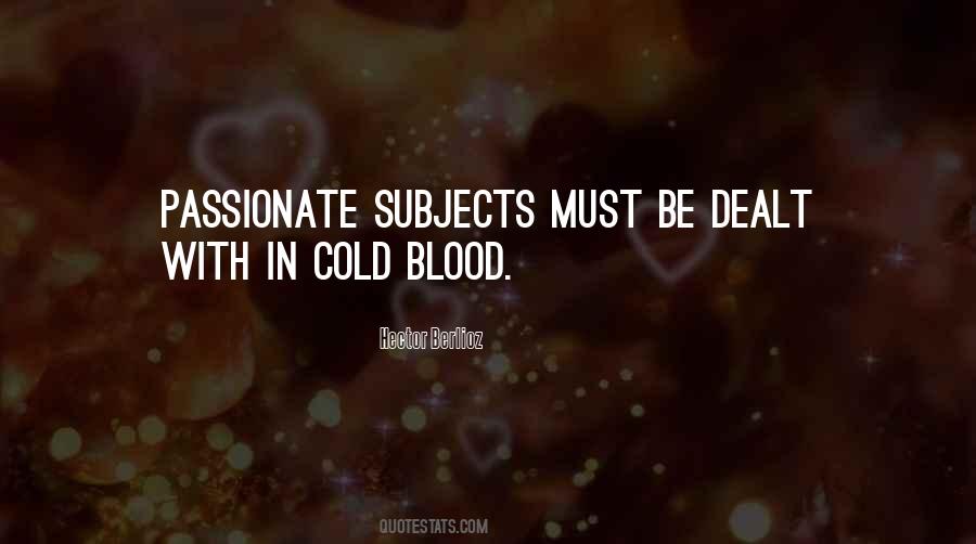 Quotes About Cold Blood #8078