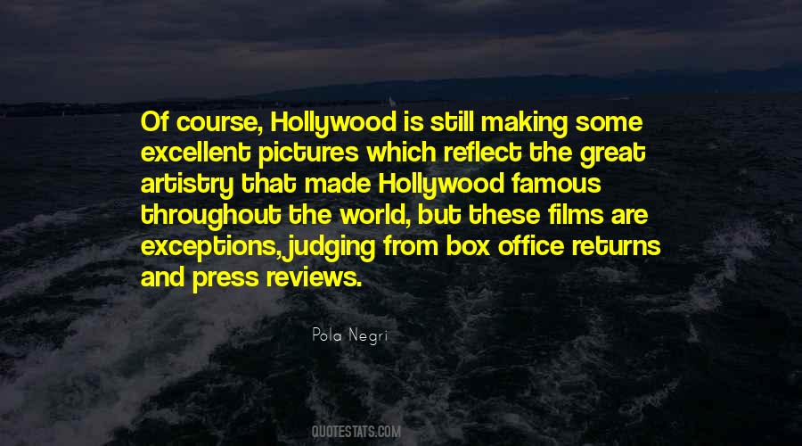 Quotes About Hollywood Films #811362