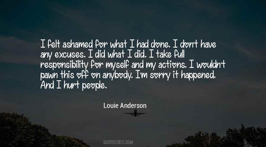 Quotes About Ashamed #1810146