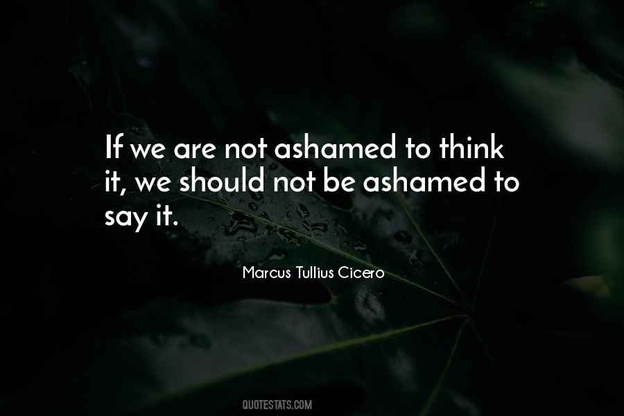 Quotes About Ashamed #1875148