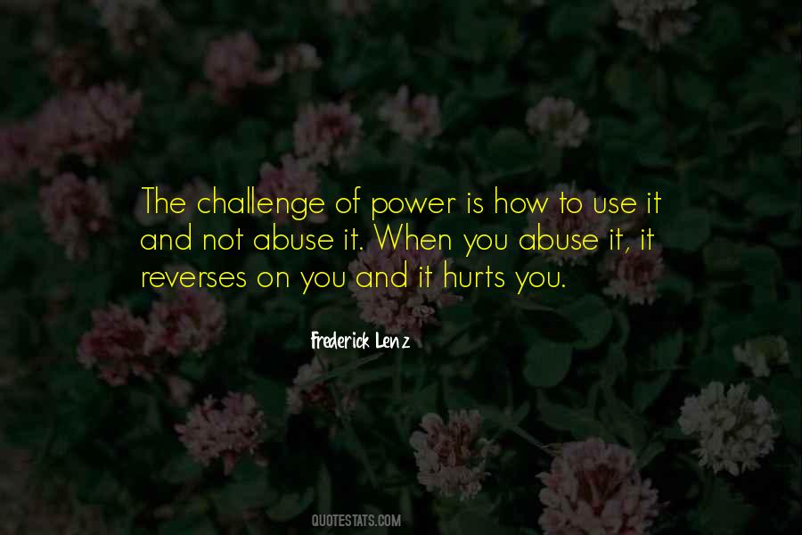 Quotes About Power Abuse #448712