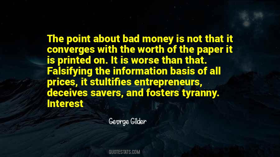 Quotes About Paper Money #172047