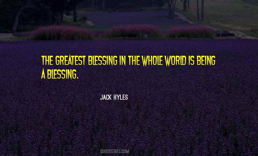 Blessing In Quotes #1167366