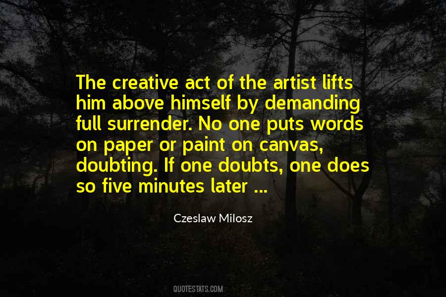 Creative Act Quotes #1874586