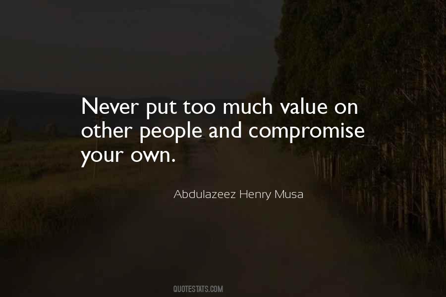 Never Compromise Quotes #12910