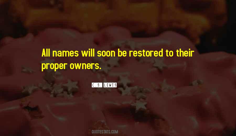 Quotes About Owners #1442876