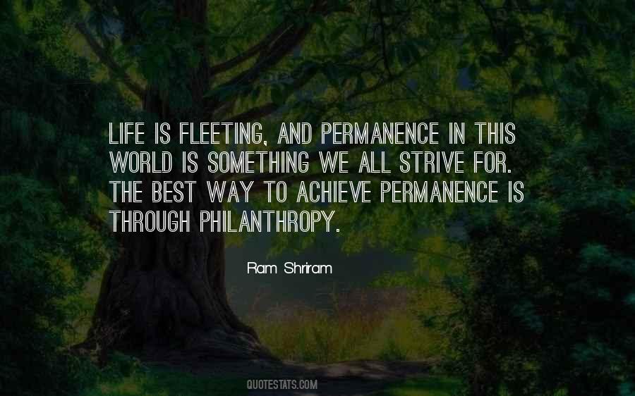 Quotes About Permanence #1134130