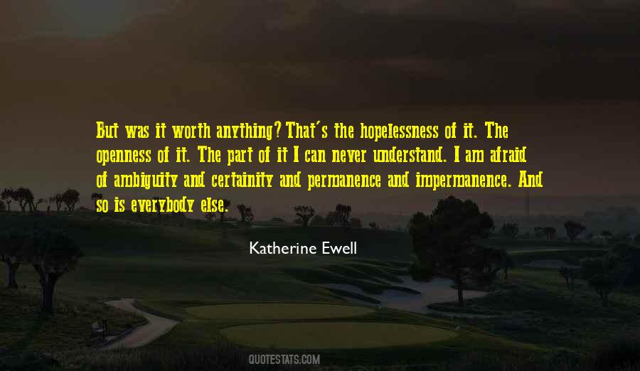 Quotes About Permanence #52735