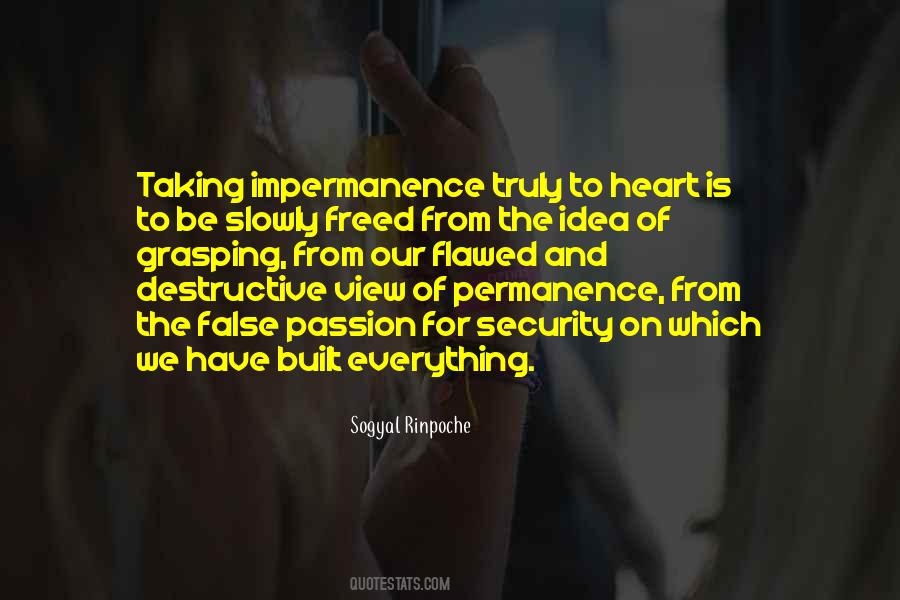 Quotes About Permanence #629543