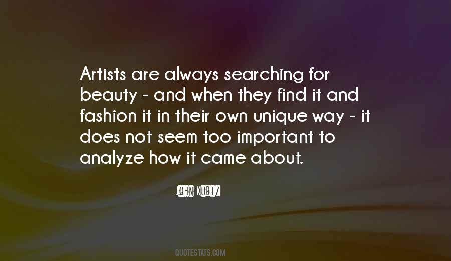 Quotes About Unique Fashion #187040