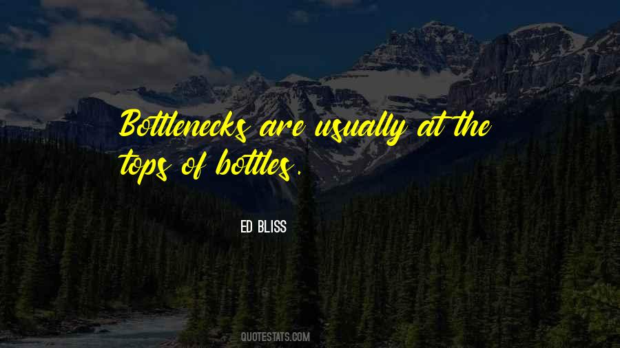 Quotes About Bottlenecks #1787244