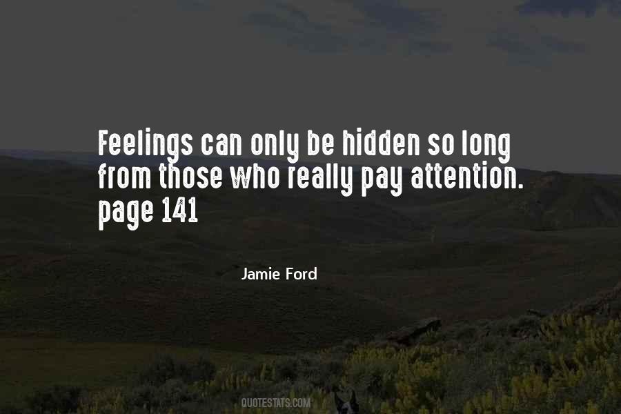 Quotes About Hidden Feelings #1411218