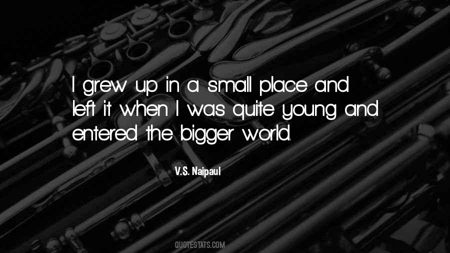 Quotes About The World Being A Small Place #747865