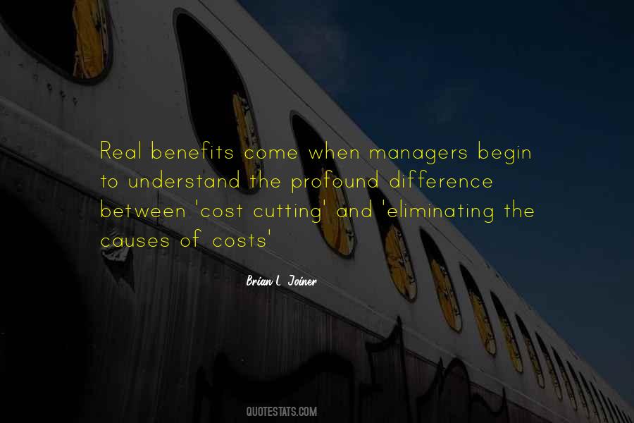 Quotes About Cost Cutting #1476444