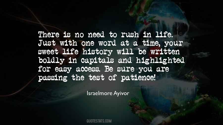 Quotes About Time And Patience #588570
