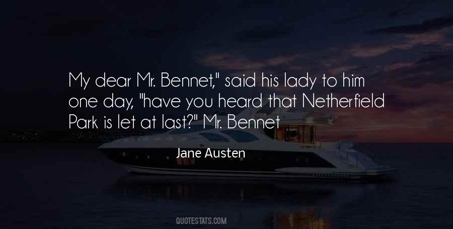 Quotes About Mr Bennet #1436369