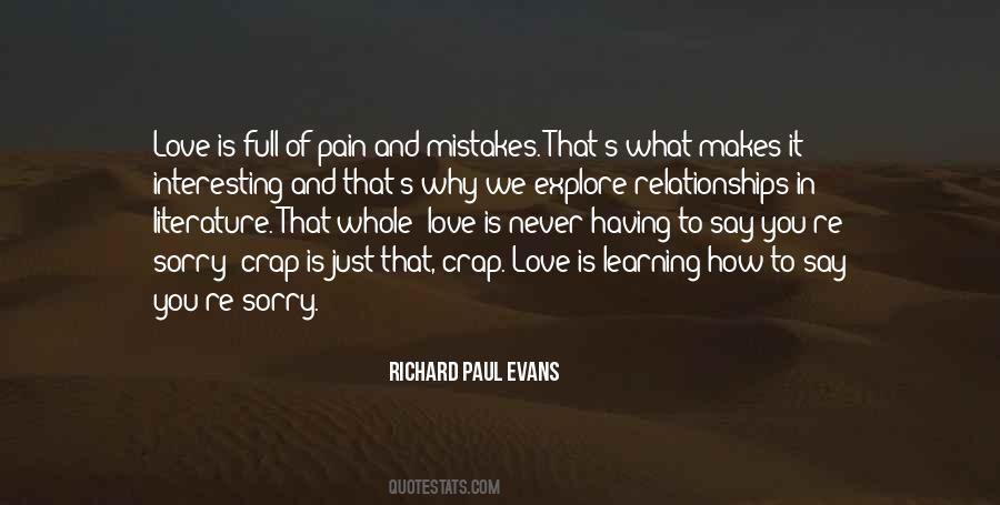 Quotes About Sorry Love #149385