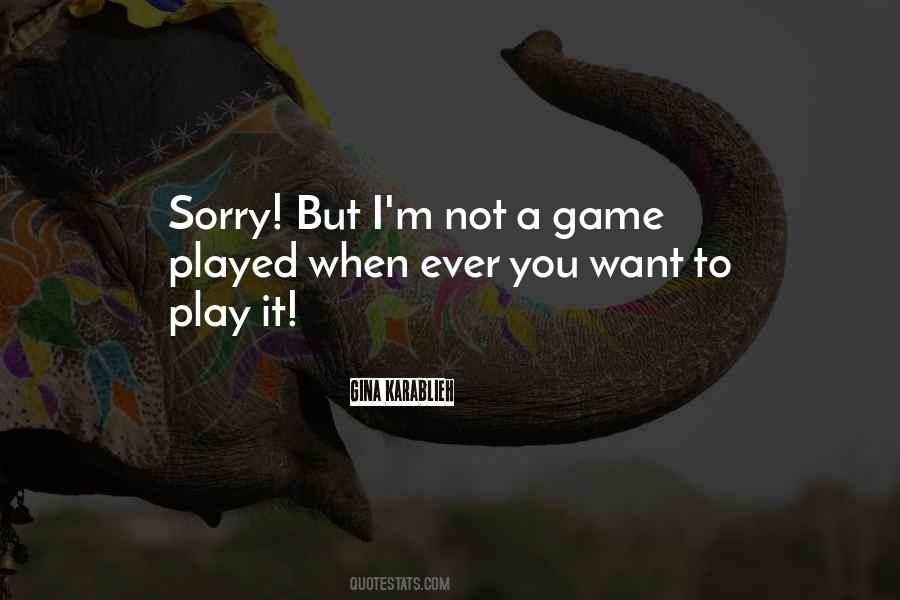 Quotes About Sorry Love #226007