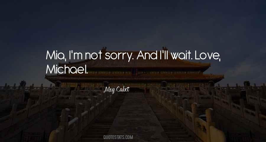 Quotes About Sorry Love #259793