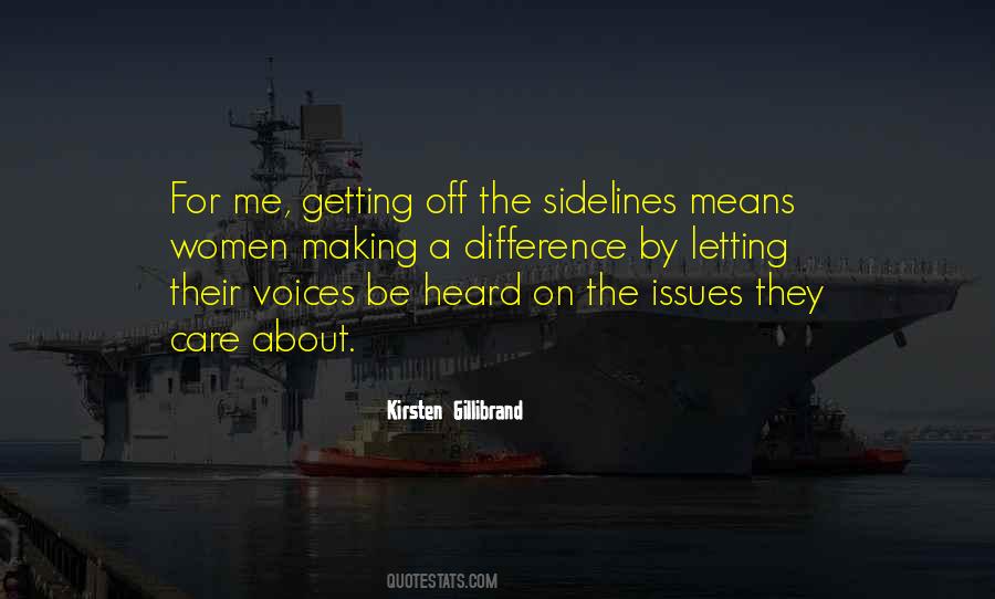 Quotes About The Sidelines #1281044