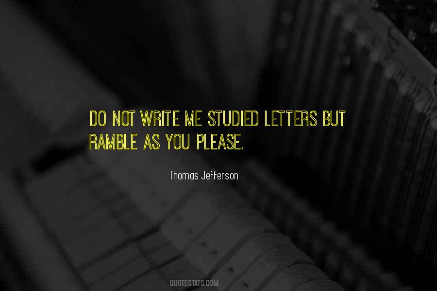 Quotes About Ramble #1784136