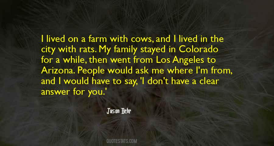 Quotes About Cows #1418370