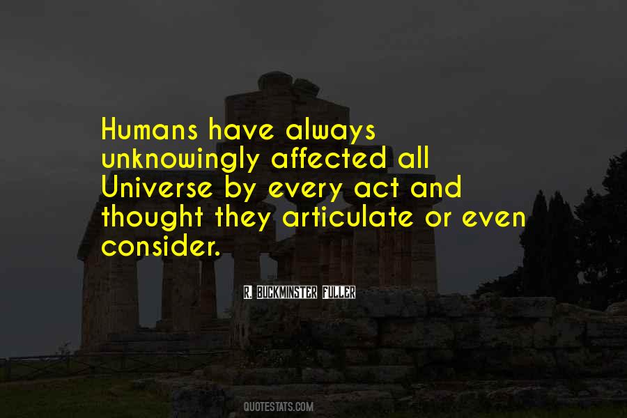 Universe And Humans Quotes #1399302