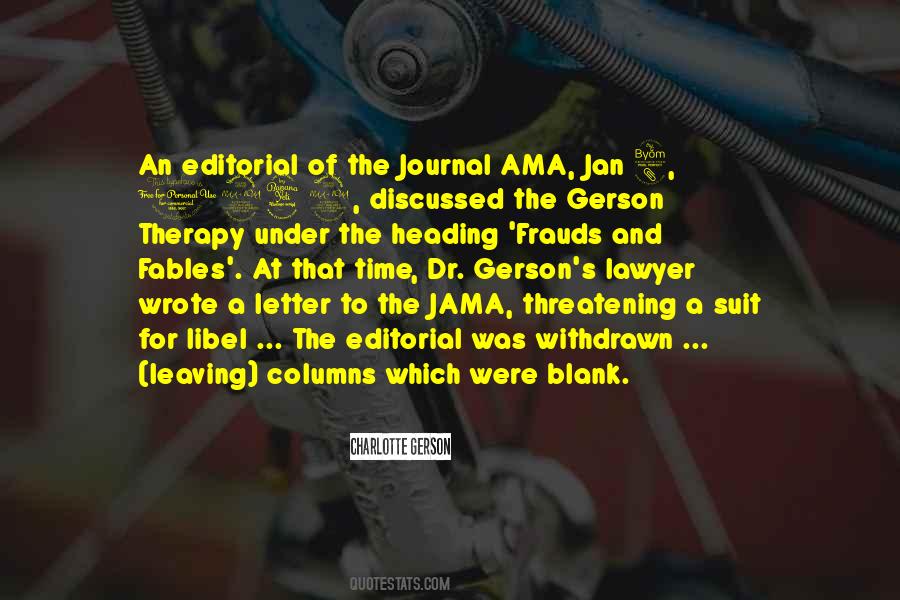 Gerson Therapy Quotes #1301793