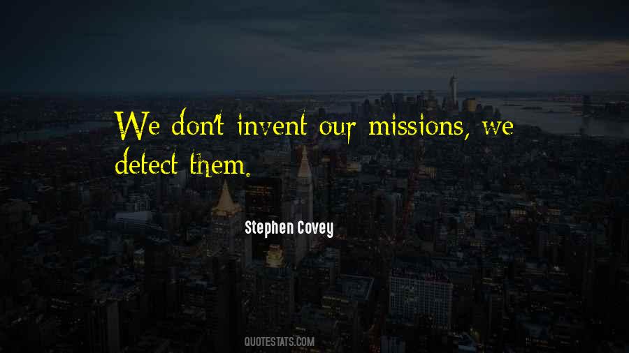 Quotes About Missions #1484606