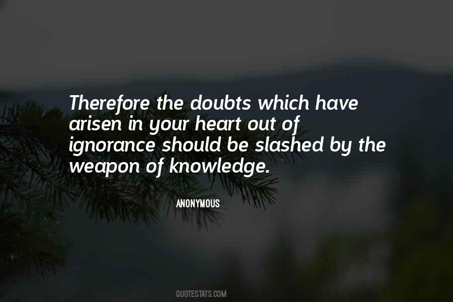 Ignorance In Knowledge Quotes #961291
