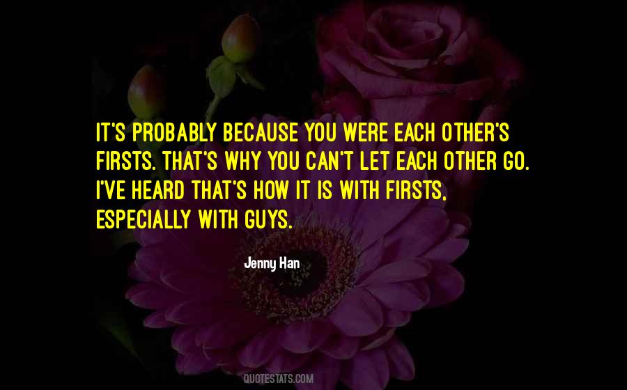 Quotes About Firsts #1014013