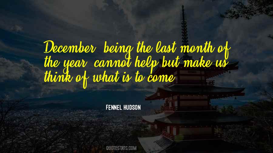 Quotes About December Month #288670