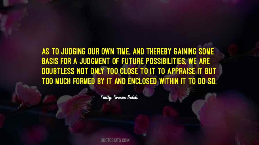 Quotes About Not Judging #183044