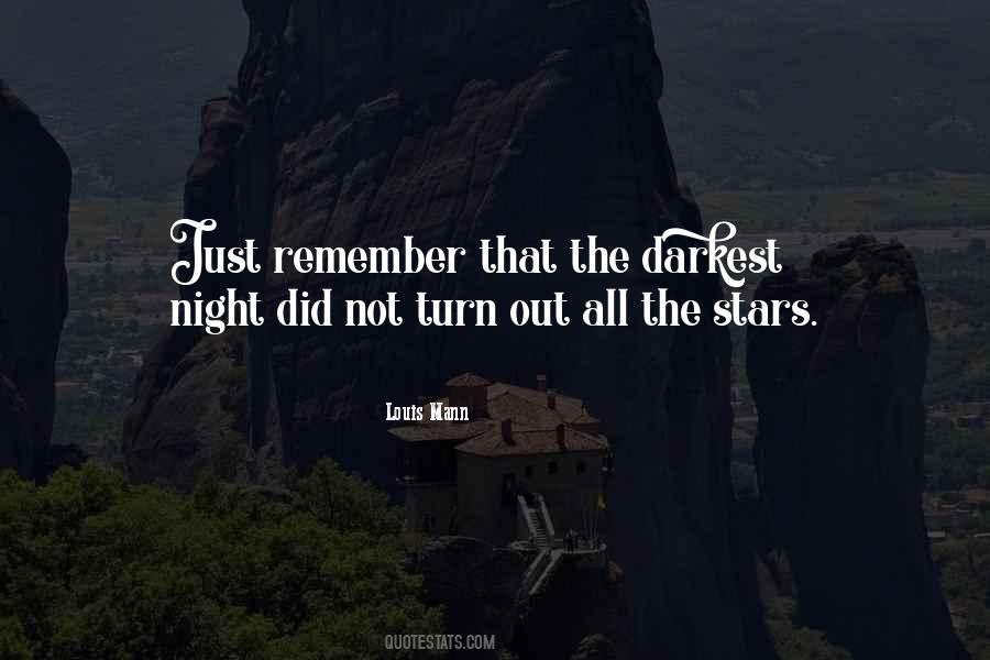 Darkest Night Quotes #158280