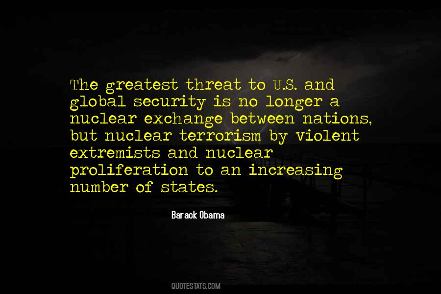 Quotes About Nuclear Terrorism #17584