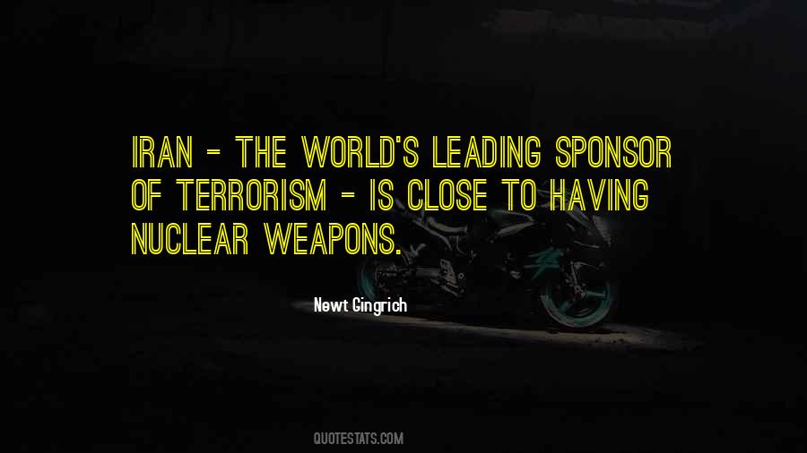 Quotes About Nuclear Terrorism #876398