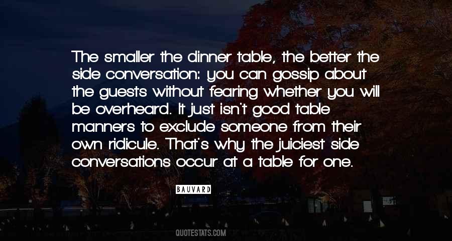 Quotes About Dinner Table #116820