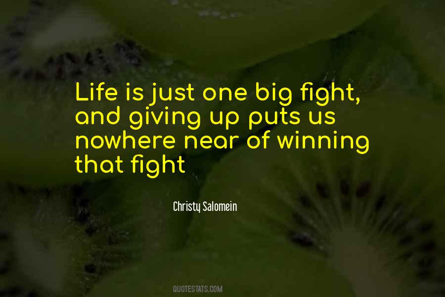 Quotes About Life Fight #108787