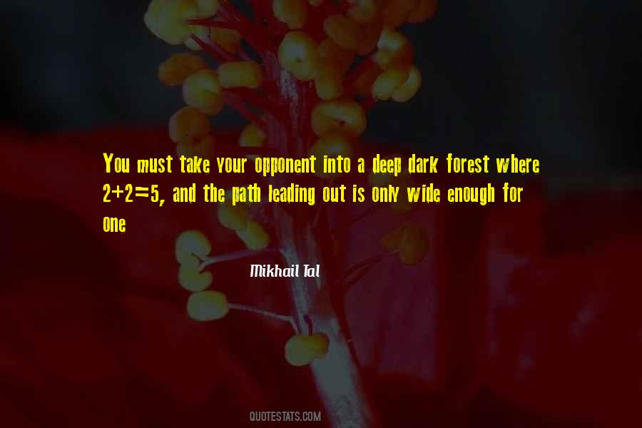 Quotes About A Dark Path #218204