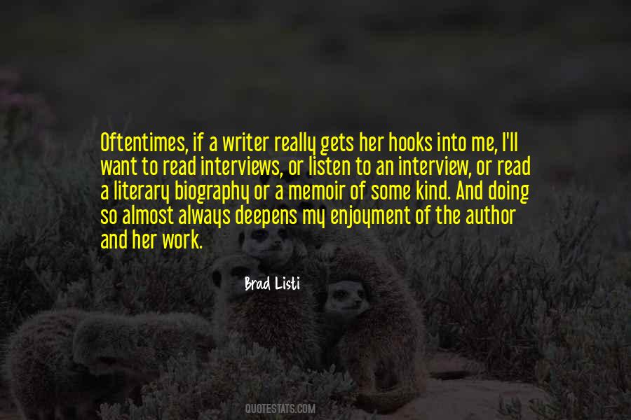 Literary Memoir Quotes #645003